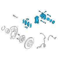OEM 2014 Hyundai Elantra GT Brake Assembly-Front, LH Diagram - 58110-A5000