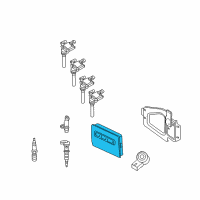 OEM 2012 Ram 2500 Electrical Powertrain Control Module Diagram - 5150635AB