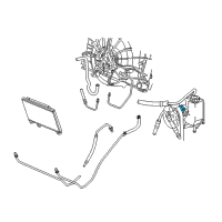 OEM 2003 Dodge Viper Power Steering Pump Diagram - 5093985AA