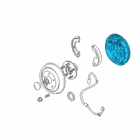 OEM Dodge Neon Plate-Brake Backing Diagram - 5014928AA