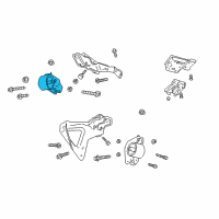 OEM 1998 Dodge Durango Insulator Engine Mount Diagram - 52020419AA