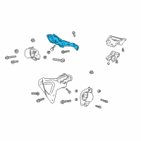 OEM 1999 Dodge Dakota Engine Mount Diagram - 53022041AB