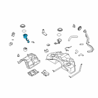 OEM 2003 Infiniti G35 Fuel Gauge Sending Unit Diagram - 25060-AM600