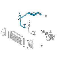 OEM Hyundai Elantra GT Tube Assembly-Suction & Liquid Diagram - 97775-F2450