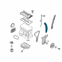 OEM 2018 Kia Sportage Tensioner Arm Assembly Diagram - 244202C101