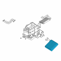 OEM 2001 Dodge Stratus EVAPORATOR-Air Conditioning Diagram - MR500465