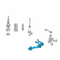 OEM 2002 Honda Civic Trailing Arm Left Rear Diagram - 52371-S5A-A33