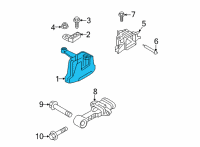 OEM 2020 Hyundai Veloster Engine Mounting Bracket Assembly Diagram - 21810-J9000