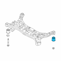 OEM 2019 Kia Cadenza BUSHING-CROSSMEMBER Diagram - 55460F6100