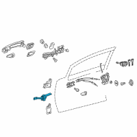 OEM 2012 Lexus CT200h Check Assy, Front Door Diagram - 68610-76010