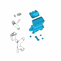 OEM 2003 Saturn LW200 Cleaner Asm, Air Diagram - 90571344