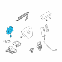 OEM Infiniti QX80 Steering Air Bag Wire Assembly Diagram - B5554-1MF9A