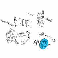 OEM 2018 Chevrolet Corvette Rotor Diagram - 20981824