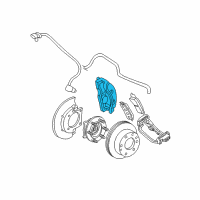 OEM 2008 GMC Savana 1500 Caliper Diagram - 18040100