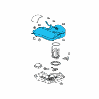 OEM Chevrolet Cruze Tank Assembly Diagram - 39153904