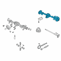 OEM 2012 Jeep Liberty Axle-Rear Complete Diagram - 68083034AA