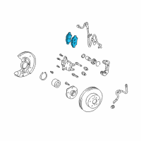 OEM Scion xA Brake Pads Diagram - 04465-52210
