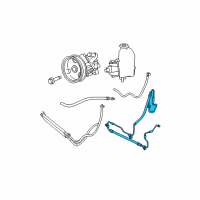 OEM 2008 Jeep Grand Cherokee Line-Power Steering Pressure Diagram - 52089325AF