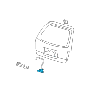 OEM 2004 Mercury Monterey Lock Assembly Diagram - 6F2Z-1743150-AA