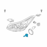 OEM 2022 Hyundai Kona Bulb Diagram - 18647-65009-K