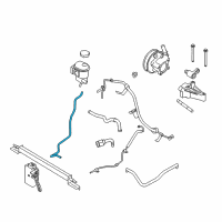 OEM 2009 Mercury Sable Upper Return Hose Diagram - 9G1Z-3A713-A