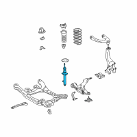 OEM Lexus GS450h ABSORBER Set, Shock Diagram - 48510-80790