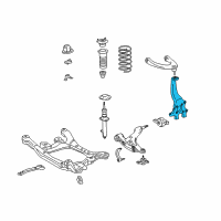 OEM Lexus IS300 KNUCKLE Sub-Assembly, Steering Diagram - 43201-30040