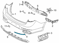 OEM Kia Cadenza REFLECTOR/REFLEX Assembly Diagram - 92405F6500