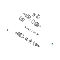 OEM Saturn Outlook Axle Assembly Nut Diagram - 10257766