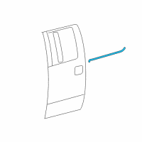 OEM 2012 Ford F-150 Belt Weatherstrip Diagram - 6L3Z-1825597-A