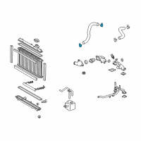 OEM 2007 Lexus GS450h Clip, Hose Diagram - 90466-A0026