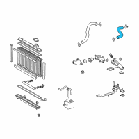 OEM 2007 Lexus GS430 Hose, Radiator, NO.1 Diagram - 16571-50230