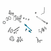 OEM 2022 Jeep Wrangler Axle Shaft Left Diagram - 68477137AA