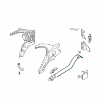 OEM 2010 Hyundai Accent Cable Assembly-Trunk Lid Release Diagram - 81280-1E000
