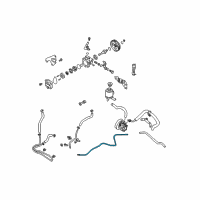 OEM 2008 Nissan Maxima Hose & Tube Assy-Power Steering Diagram - 49721-7Y000