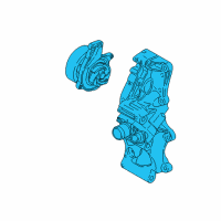 OEM 2019 BMW X1 Engine Water Pump Housing Diagram - 11-51-8-601-366