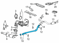 OEM 2022 Chevrolet Suburban Intermed Pipe Diagram - 84707606