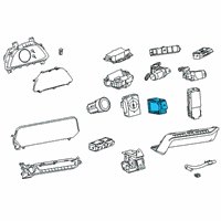 OEM Lexus Switch Hazard WARNI Diagram - 84332-76040