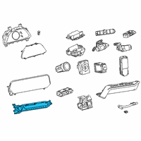 OEM 2019 Lexus UX250h Control Assembly, Air Co Diagram - 55900-76120