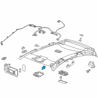 OEM 2020 Buick Regal Sportback Sunvisor Holder Diagram - 13375741