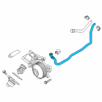 OEM BMW 328d xDrive Hvac Heater Hose Diagram - 64-21-9-243-891