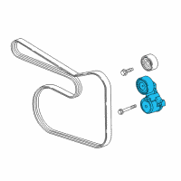 OEM GMC Terrain Serpentine Tensioner Diagram - 55570067