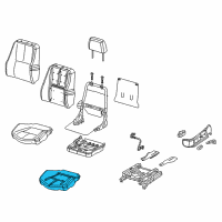 OEM 2007 Pontiac Grand Prix Pad Asm, Driver Seat Cushion Diagram - 88948144