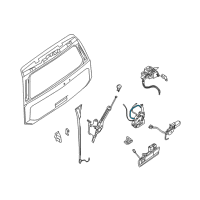 OEM 2008 Nissan Armada Cable Assy-Back Door Diagram - 90519-7S000