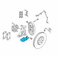 OEM 2021 Ford Mustang Splash Shield Diagram - FR3Z-2K004-G