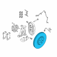 OEM 2017 Ford Mustang Rotor Diagram - FR3Z-1125-E