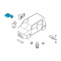 OEM 2009 Nissan Cube Control Assembly-Key Less Diagram - 28595-1FC1A