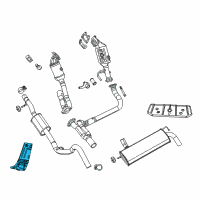 OEM 2018 Jeep Wrangler JK Shield-Exhaust Diagram - 55395947AB