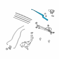 OEM 2013 Acura RDX Arm, Windshield Wiper Diagram - 76610-TX4-A01