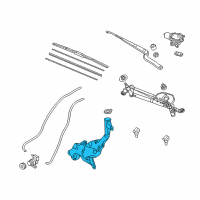 OEM 2018 Acura RDX Tank, Washer Diagram - 76841-TX4-A01